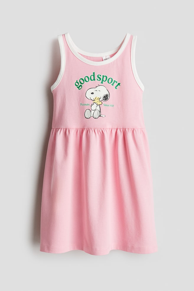 

Платье из хлопка с принтом H&M, мультиколор