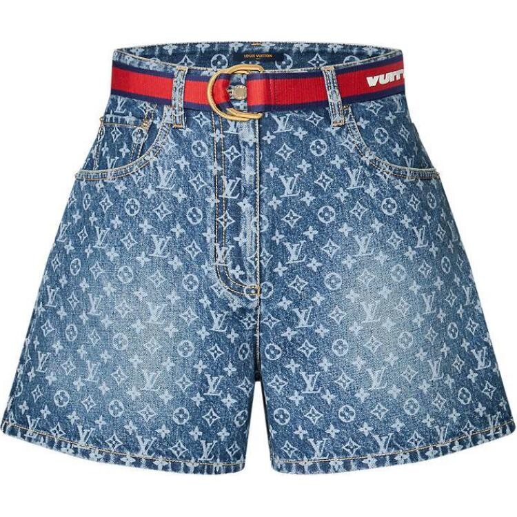 

Джинсовые шорты женские Louis Vuitton, синий