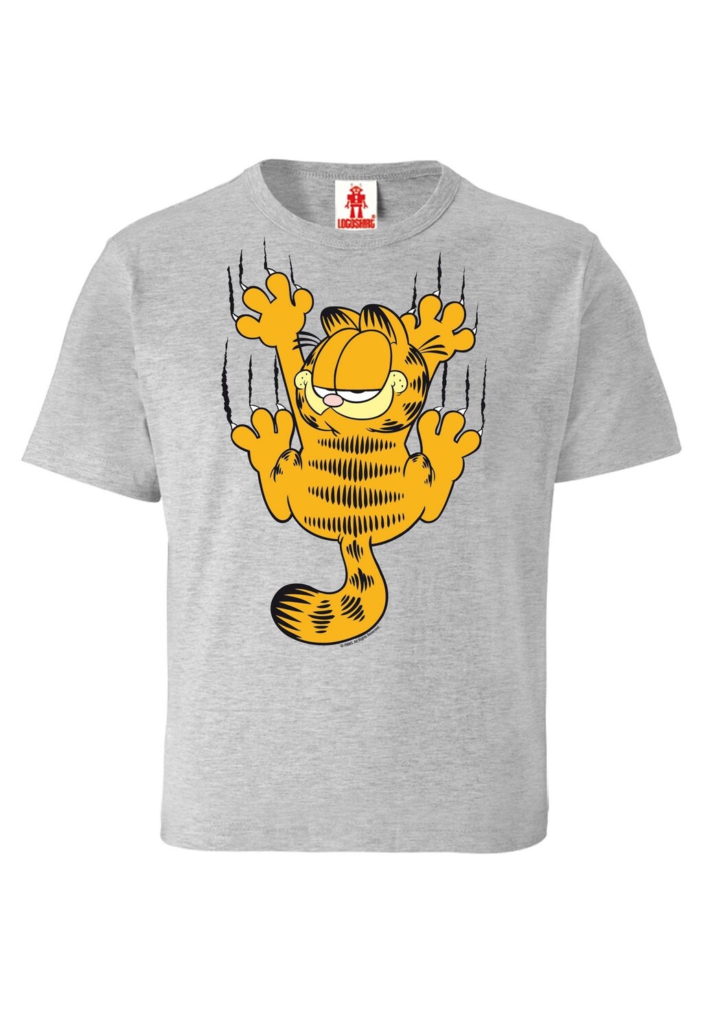 Футболка с принтом T-Shirt Garfield LOGOSHIRT, цвет grau-meliert — фото 4