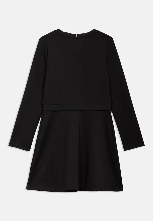 Платье-Скейтер пунто, трикотажное платье Tommy Hilfiger, Black — фото 2