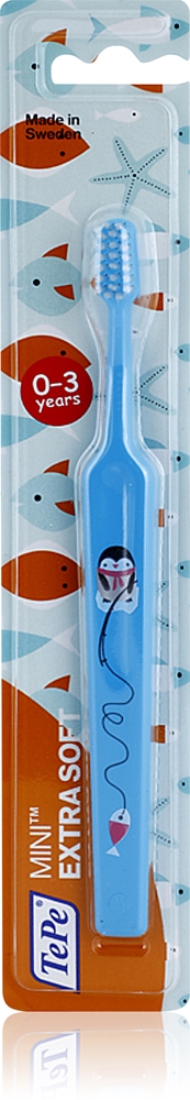 

Миниатюрная детская зубная щетка с маленькой изогнутой головкой, очень мягкая Tepe, 1 шт