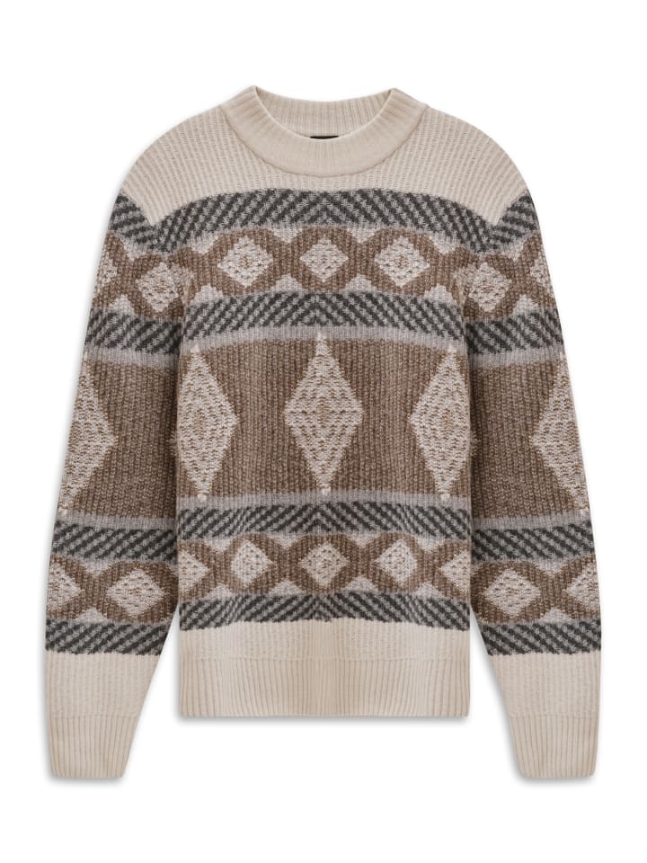 

Норвежский свитер бежевого цвета в стиле 70-х Bugatti