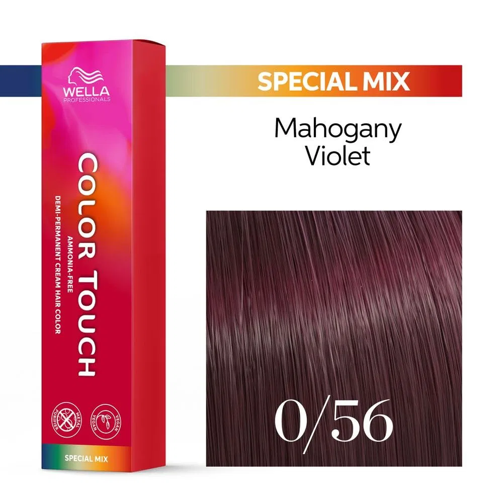 Полуперманентная краска для волос Wella Color Touch 0/56 махагоново-фиолетовый Wella