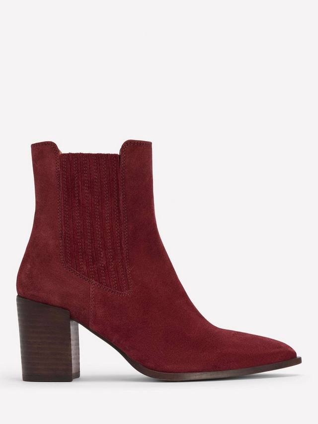 Повседневные замшевые ботинки Point до щиколотки Boden, Oxblood