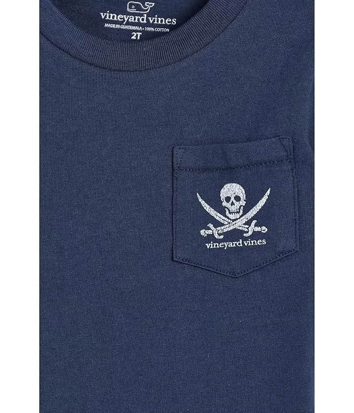 Футболка с коротким рукавом Pirate Flag Vineyard Vines Kids, Blue Blazer — фото 3