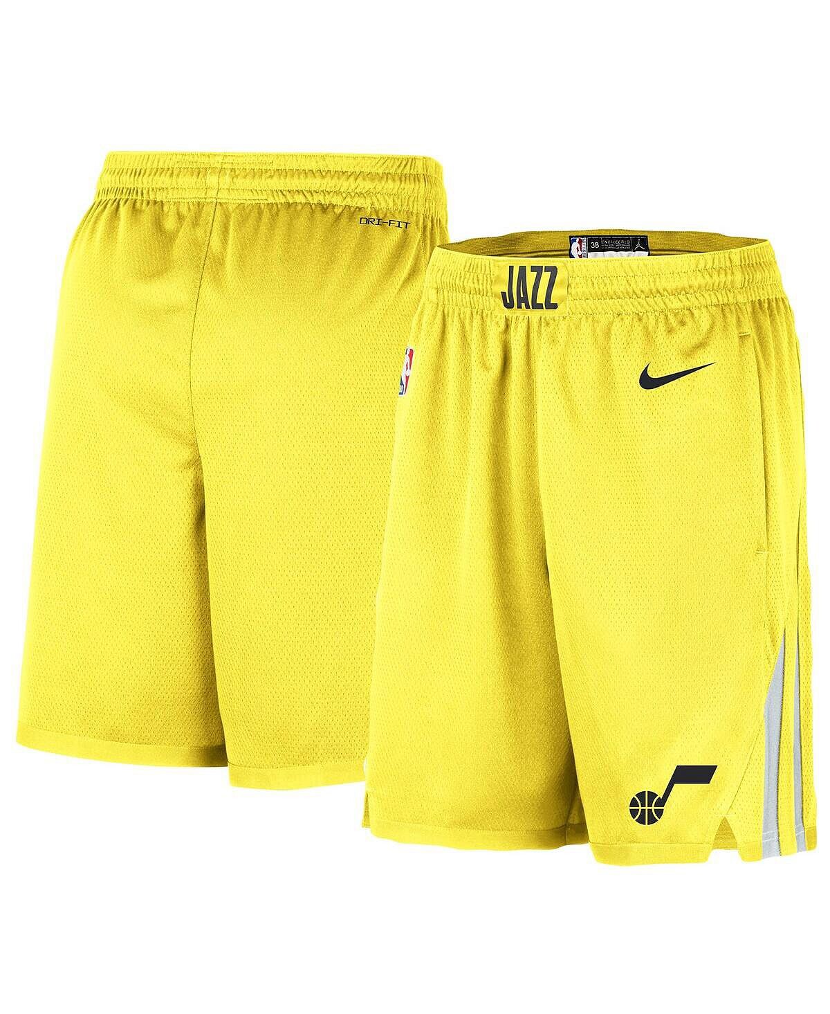 Мужские шорты Swingman Performance Gold Utah Jazz 2020/21 Association Edition Nike — фото 4