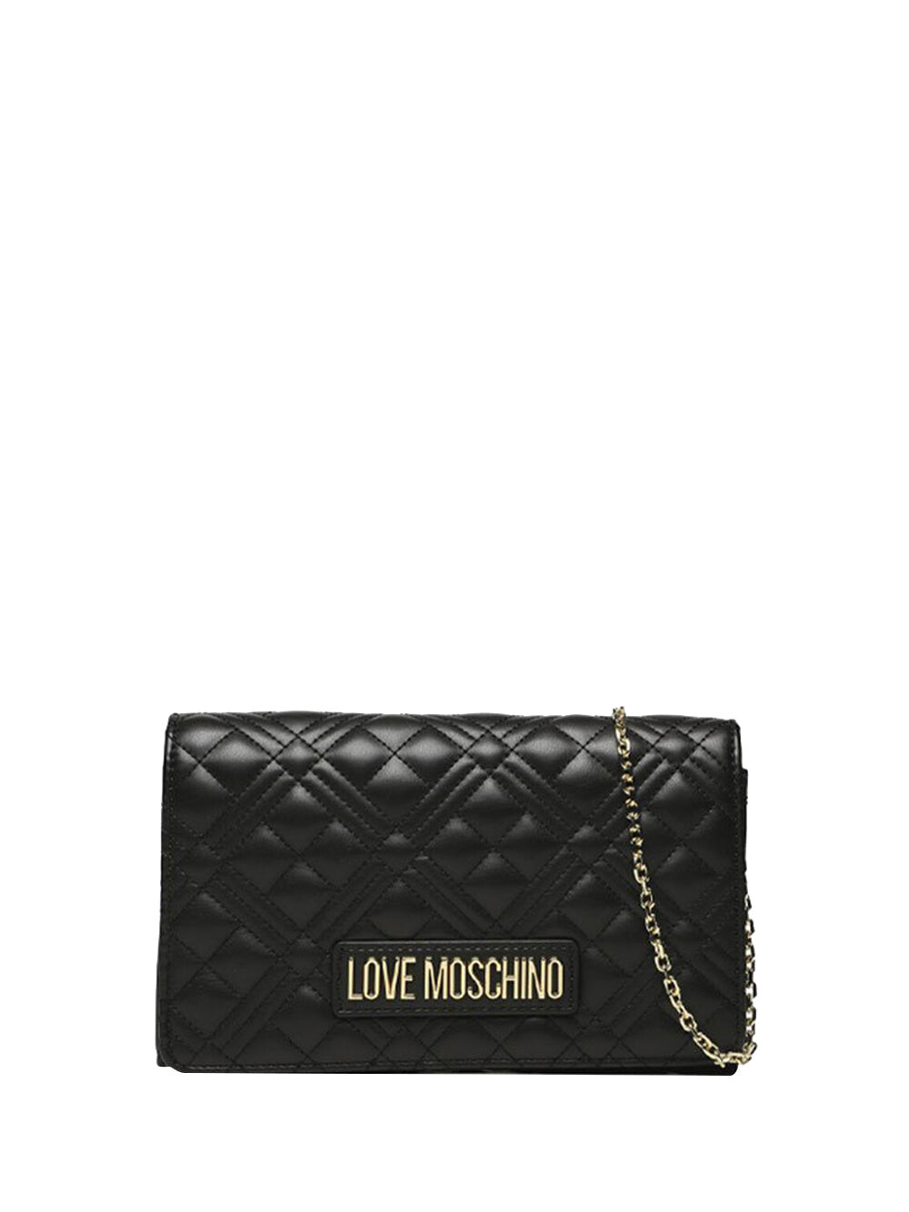 

Черная женская сумка через плечо Moschino