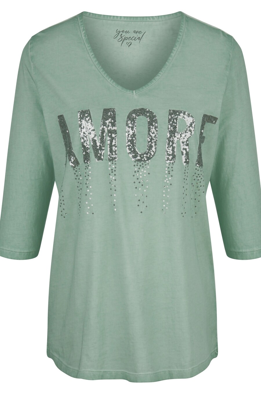 

Топ MIAMODA Shirt, цвет mottled green