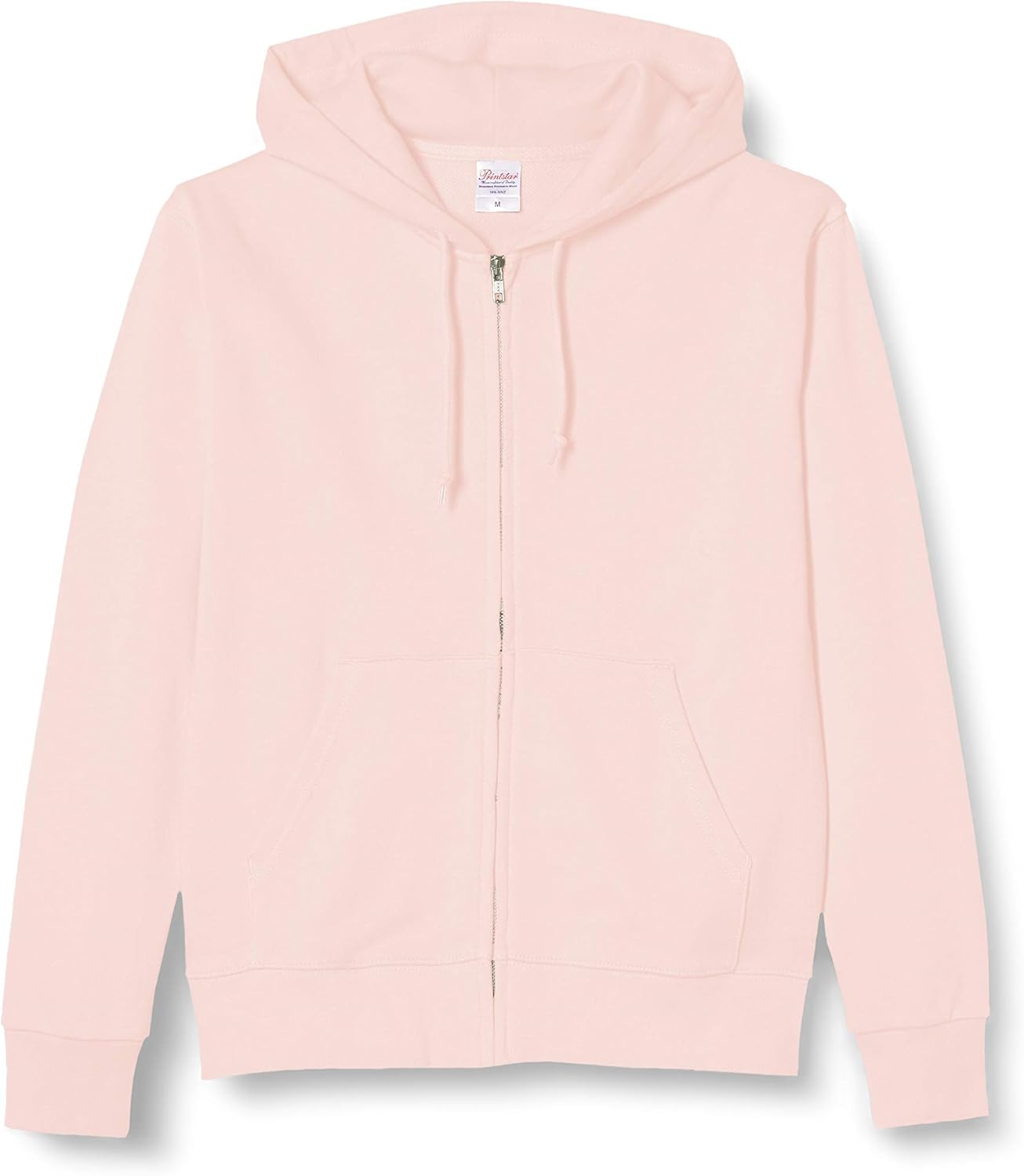 

Мужская толстовка Printstar 00189-NNZ, 273 г, на флисовой подкладке, стандартный капюшон с застежкой-молнией, светло-розовый