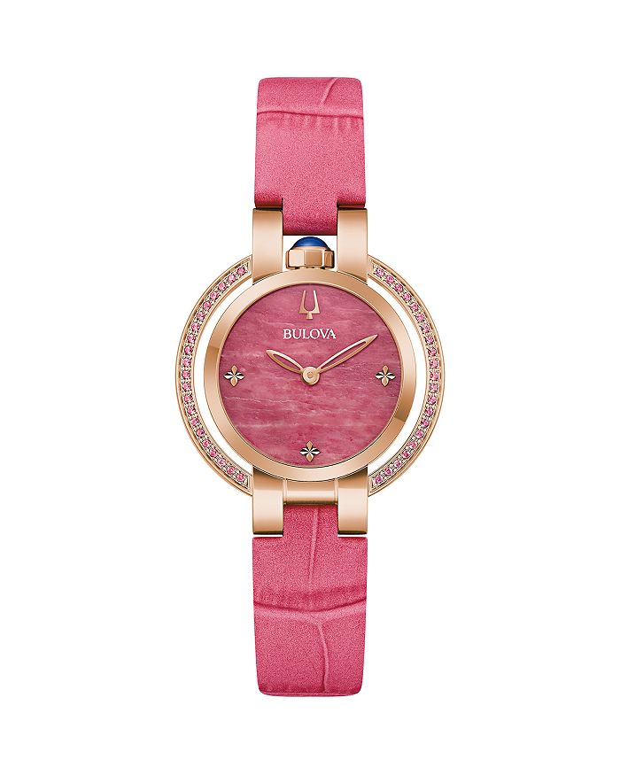 

Классические часы Rubiyat, 31 мм Bulova, розовый