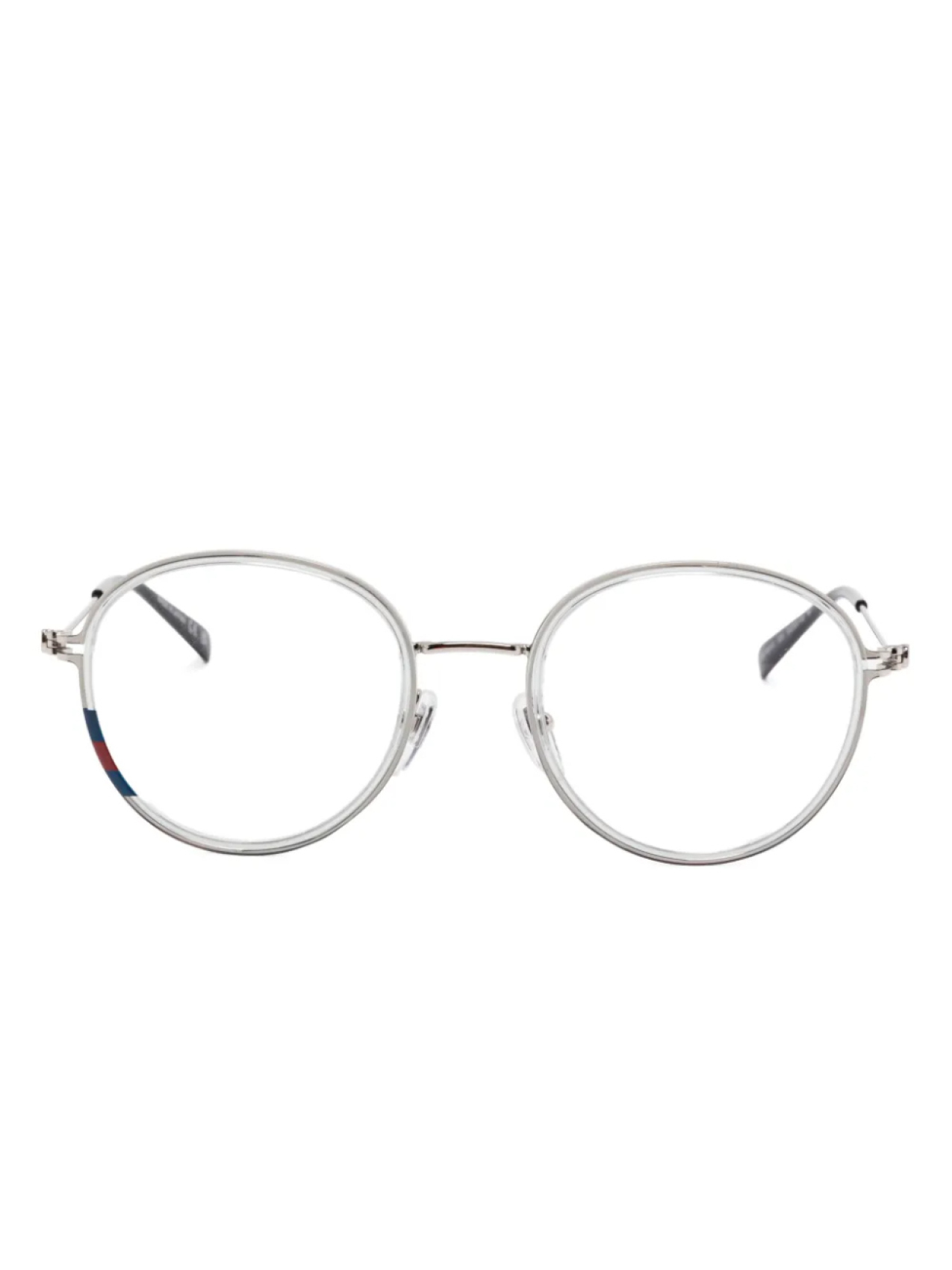 

Очки в круглой оправе Gucci Eyewear, серебряный