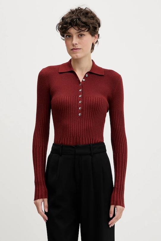 

Свитер из смесовой шерсти Sisley, красный