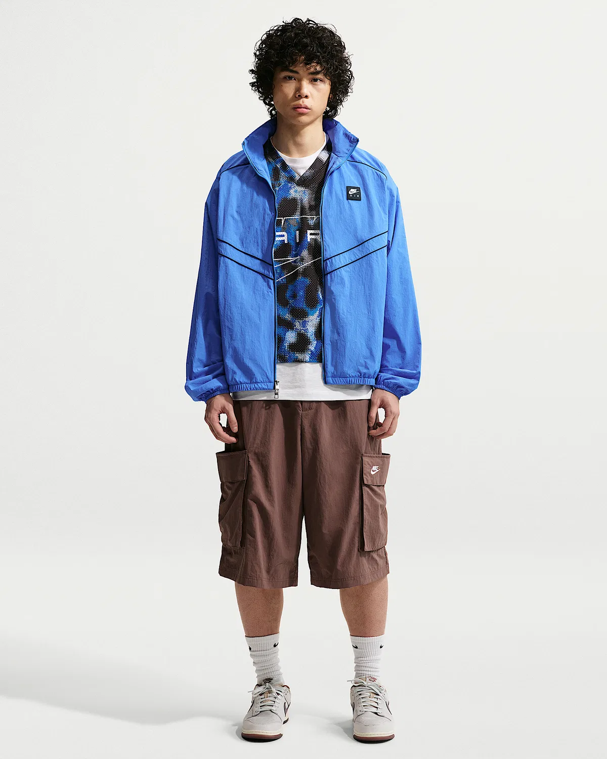 Мужская ветровка Windrunner Nike Air, Blue Crystal — фото 4