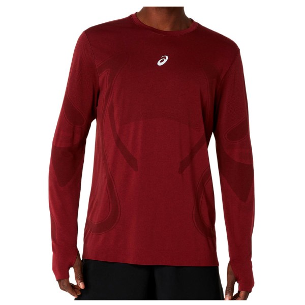 

Беговая футболка с длинным рукавом Asics, красный