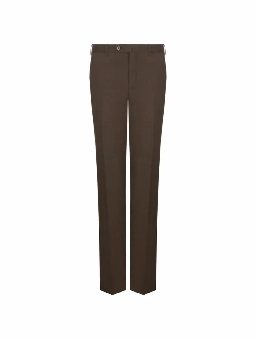 

Шерстяные зауженные брюки Pantaloni Torino, коричневый