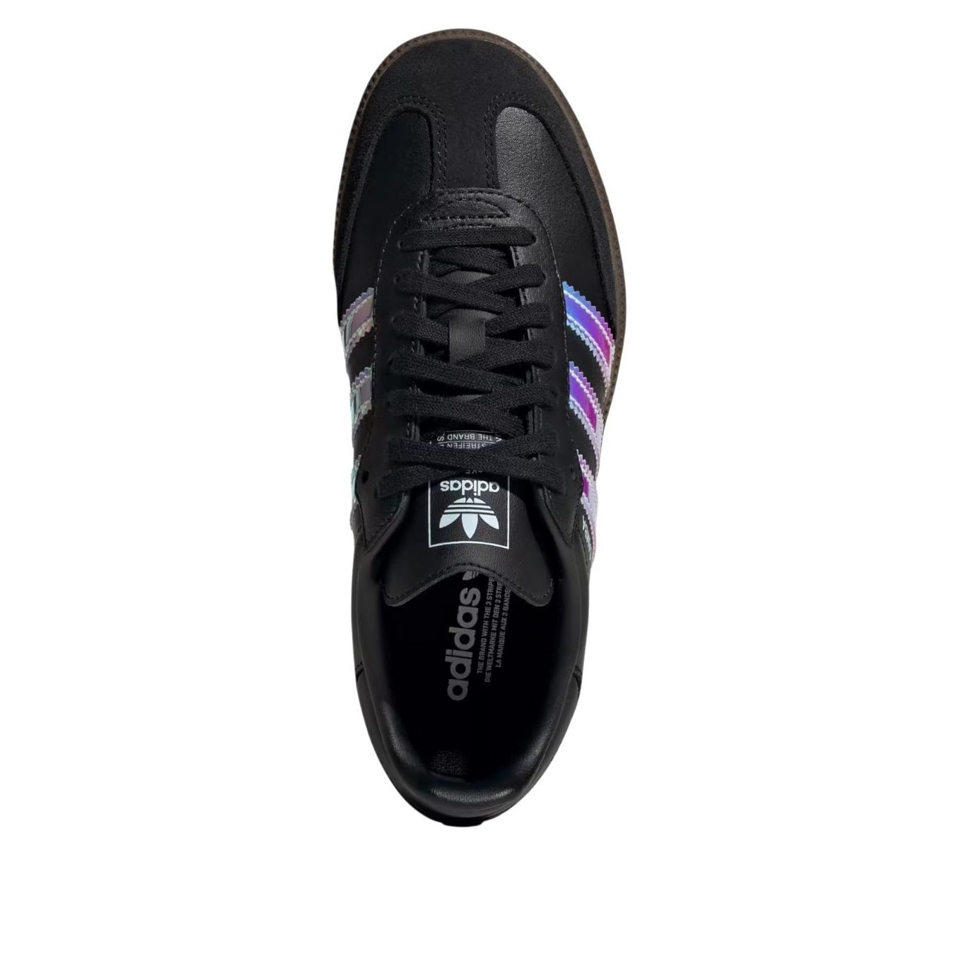 (GS) Adidas Samba 'Black Iridescent Stripes' — фото 2