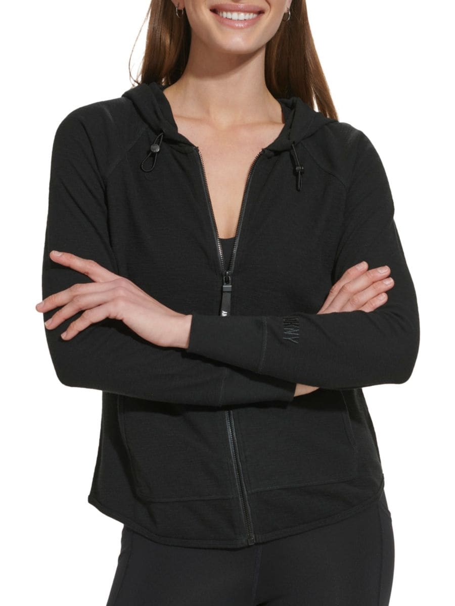 

Куртка с открытыми швами DKNY Sport, черный