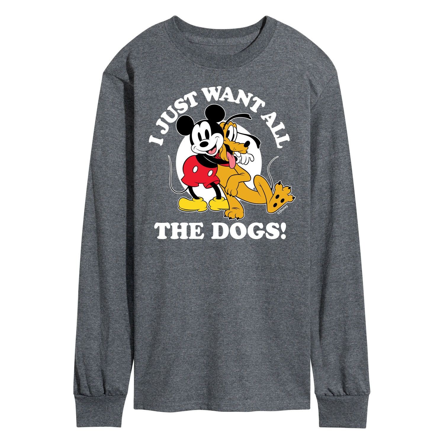 

Мужская футболка Disney's Mickey & Pluto Want All The Dogs Licensed Character