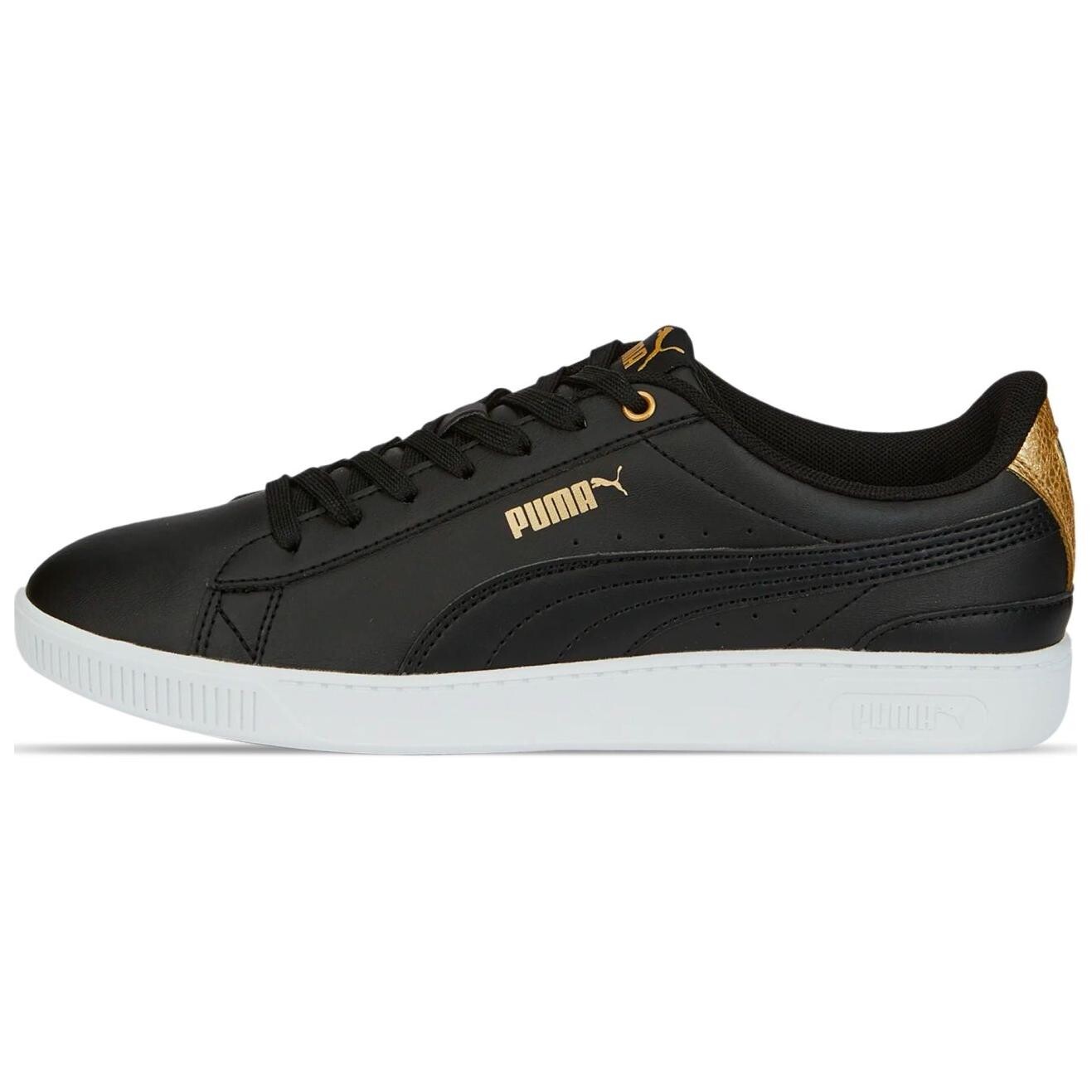 

Кроссовки Puma Vikky V3 Skateboarding Shoes Women's Low-top Black/gold, черный/золотой