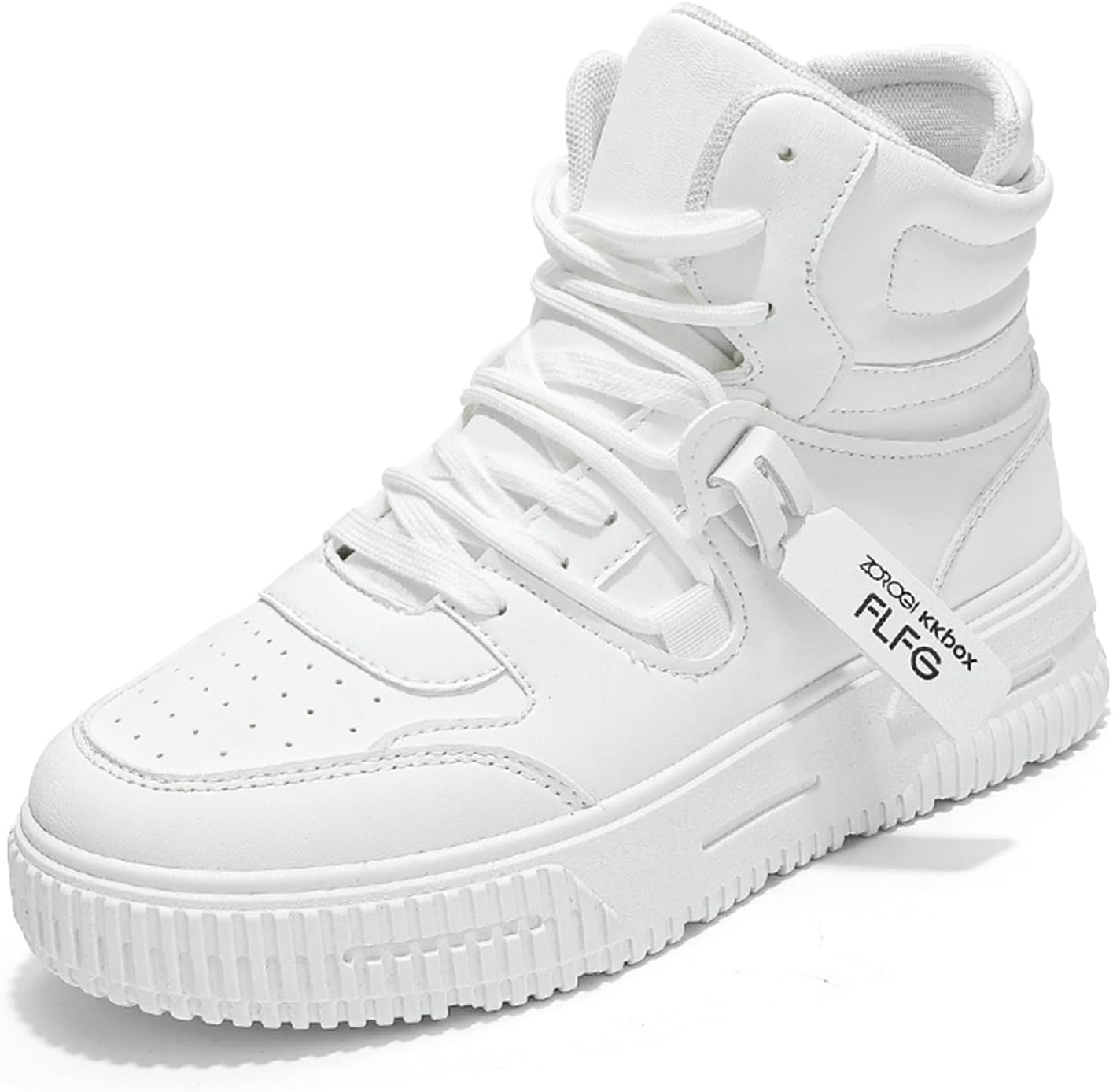 

Мужские модные кроссовки на высокой подошве, скейтбольные туфли, кроссовки, повседневные прогулочные ботинки с толстой подошвой Spwagym, белый