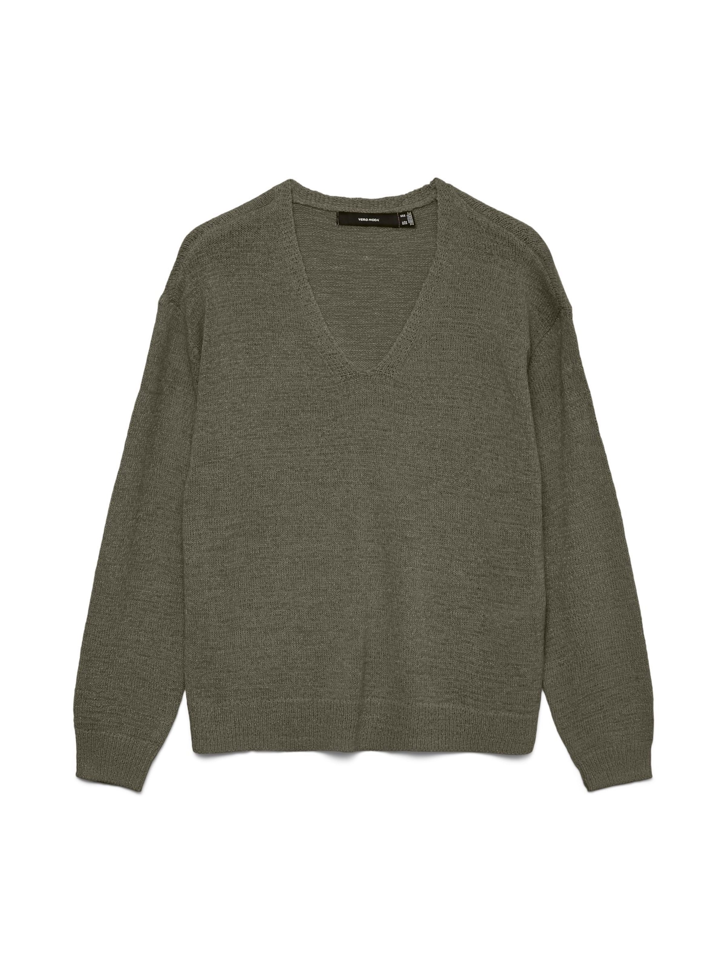 

VERO MODA Свитер 'VMCharity' в темно-зеленом цвете