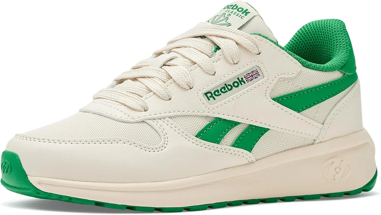 Кроссовки-ролики Heelys Reebok Classic, Cream/White/Green