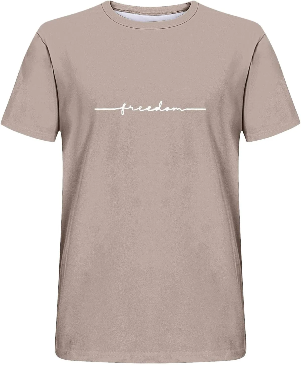 Мужская футболка с коротким рукавом и круглым вырезом Casual Loose Fit — фото 3