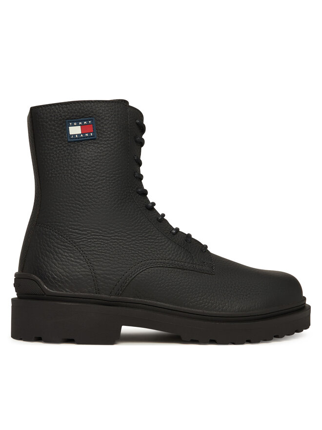 

Сапоги Tjm Lace Up Tumbled High EM0EM01631 Tommy Jeans, черный