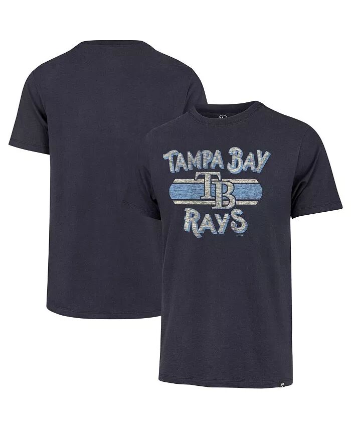 

Мужская темно-синяя потертая футболка Tampa Bay Rays Renew Franklin '47 Brand