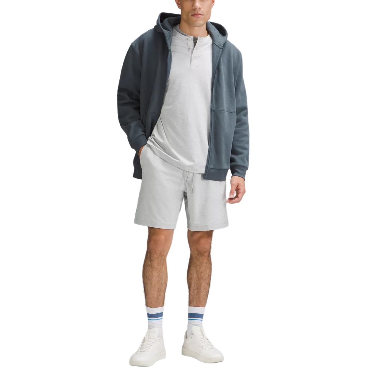 

Футболка из мягкого джерси Повседневные шорты мужские Lululemon, His Black/His Graphite Gray/HBLK/HTGR
