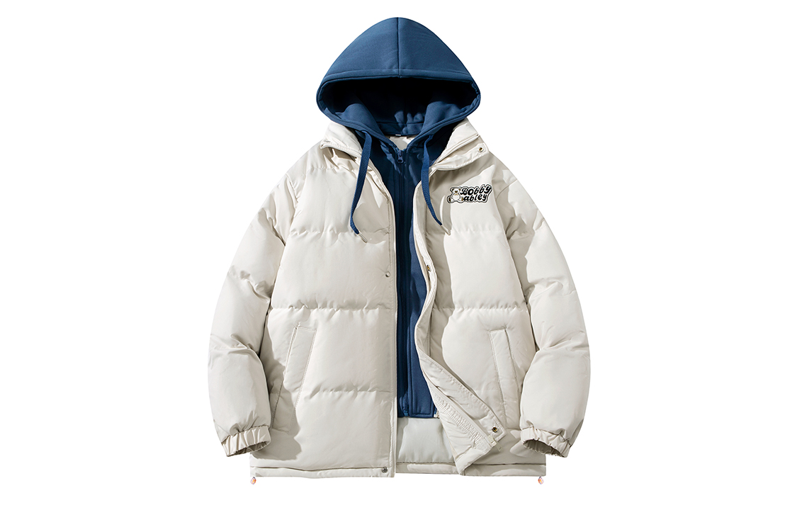 

BOBBY ABLEY Пуховик Unisex, Beige Blue