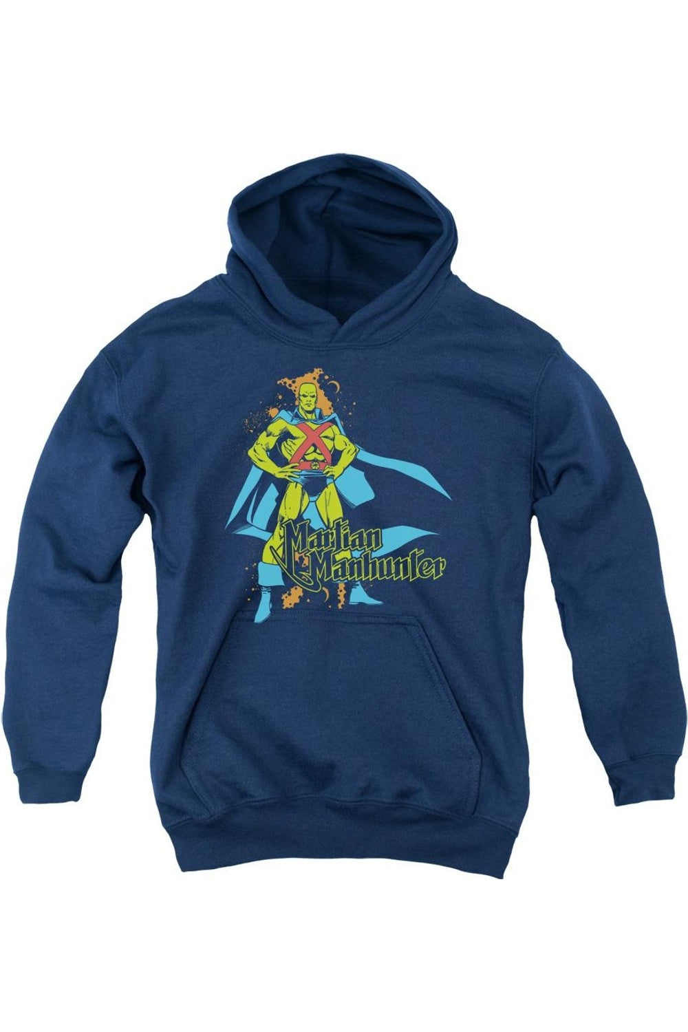 

Толстовка с капюшоном DC Comics «Марсианский Охотник» Gildan, темно-синий
