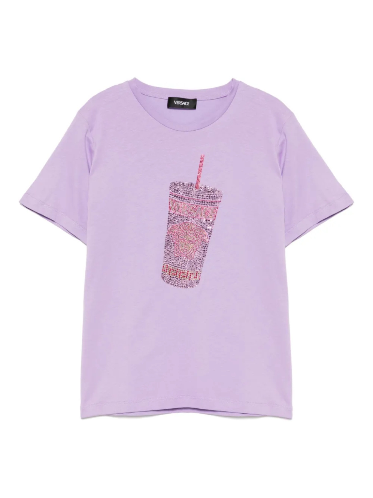 

Versace Kids футболка с короткими рукавами, фиолетовый