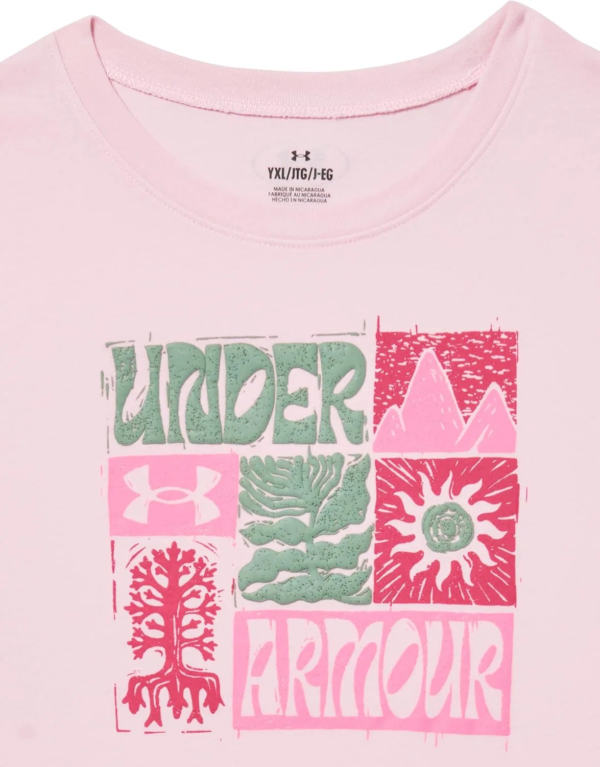 Футболка Active Performance Graphic Under Armour, Prime Pink Nature — фото 2