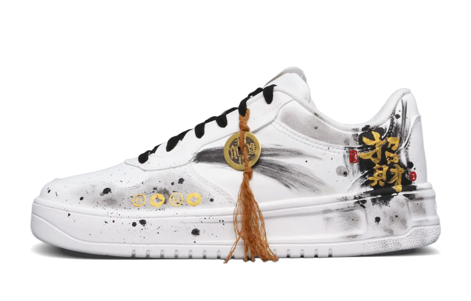 

ANTA Скользостойкие амортизирующие износостойкие мужские скейтерские кеды низкие белые, цвет White