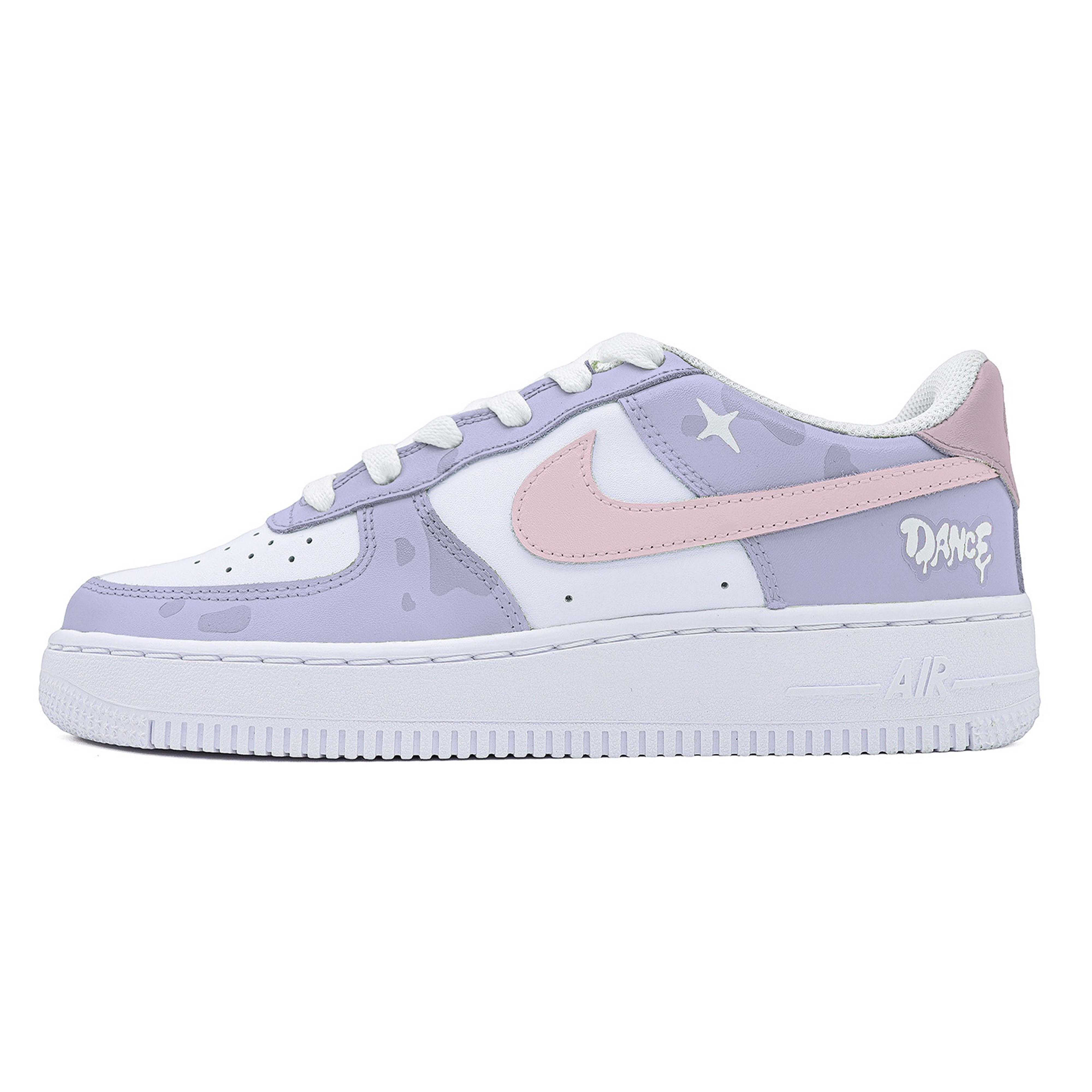 

Детские кроссовки для скейтбординга Air Force 1 LE Low Top для подростков Nike, лаванда