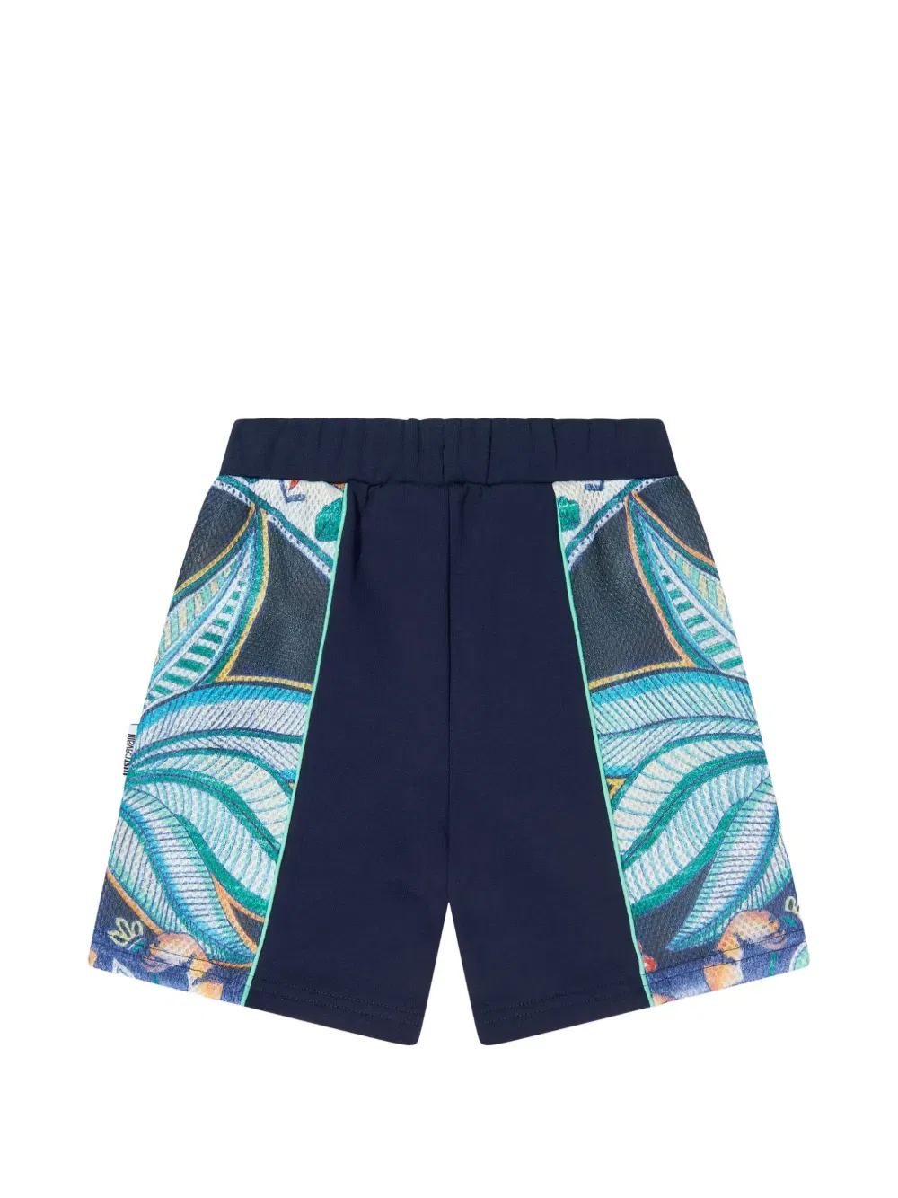 Шорты с цветочным принтом Just Cavalli Kids, синий — фото 2