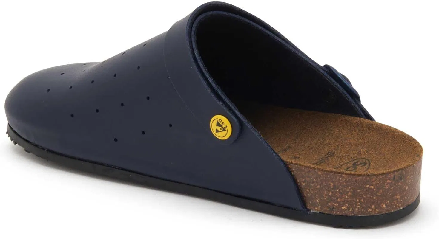 Клоги Scholl Unisex Cork Pro Medical Work Shoe, Blue — фото 4