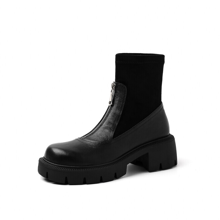 

Ботильоны женские Su Yanjiao, цвет Black Fleece-lined