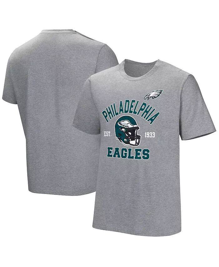

Мужская серая адаптивная футболка Philadelphia Eagles Tackle NFL Properties