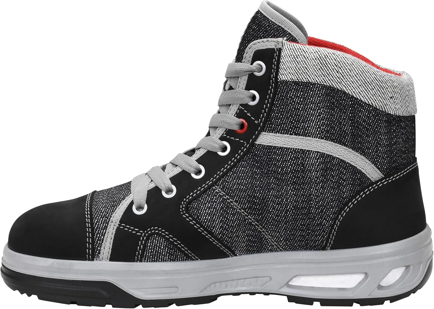Защитные ботинки ELTEN Sensation XX10 Mid ESD S3S для мужчин и женщин, кожа/текстиль, стальные защитные носки, легкие, спортивные, черный — фото 3