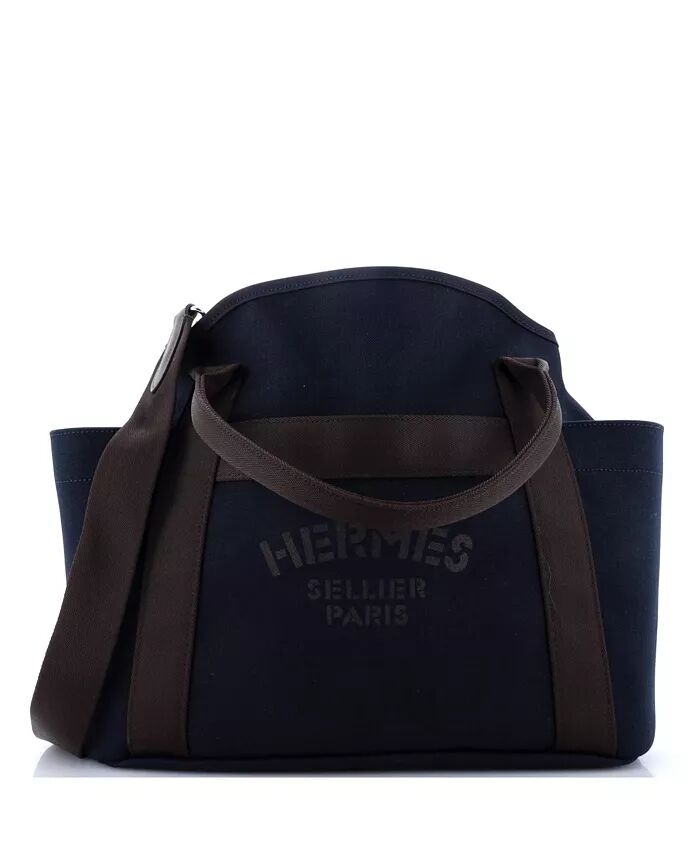 

Холщовая сумка для жениха Sac De Pansage Pre-Owned HERMÉS, синий