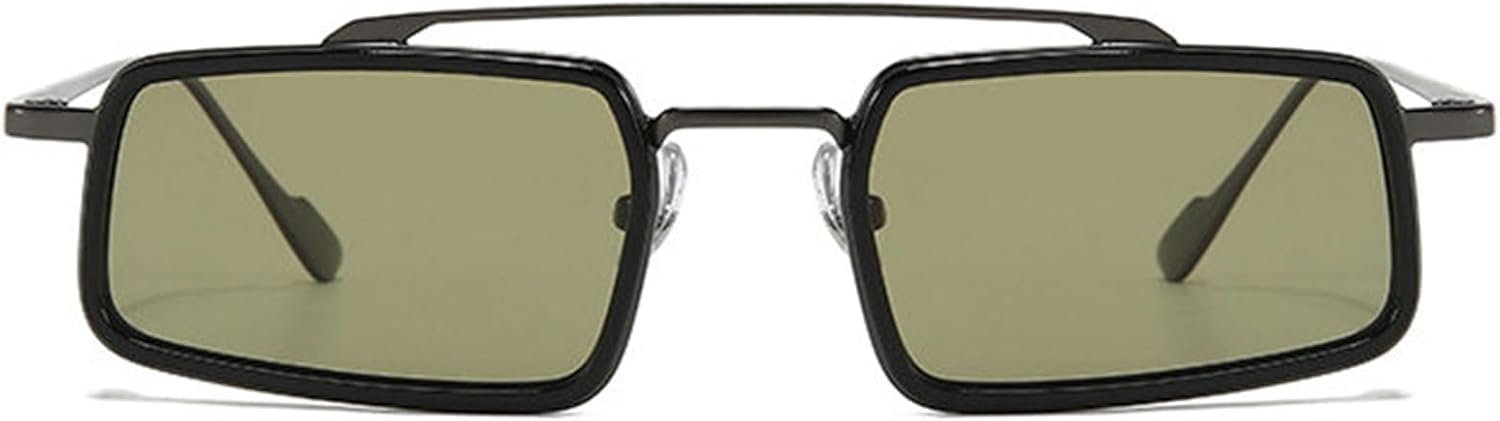 

Солнцезащитные очки Helena прямоугольной формы для женщин, винтажные, с узкой металлической оправой, модные квадратные солнцезащитные очки для мужчин, классические очки для вождения, C5