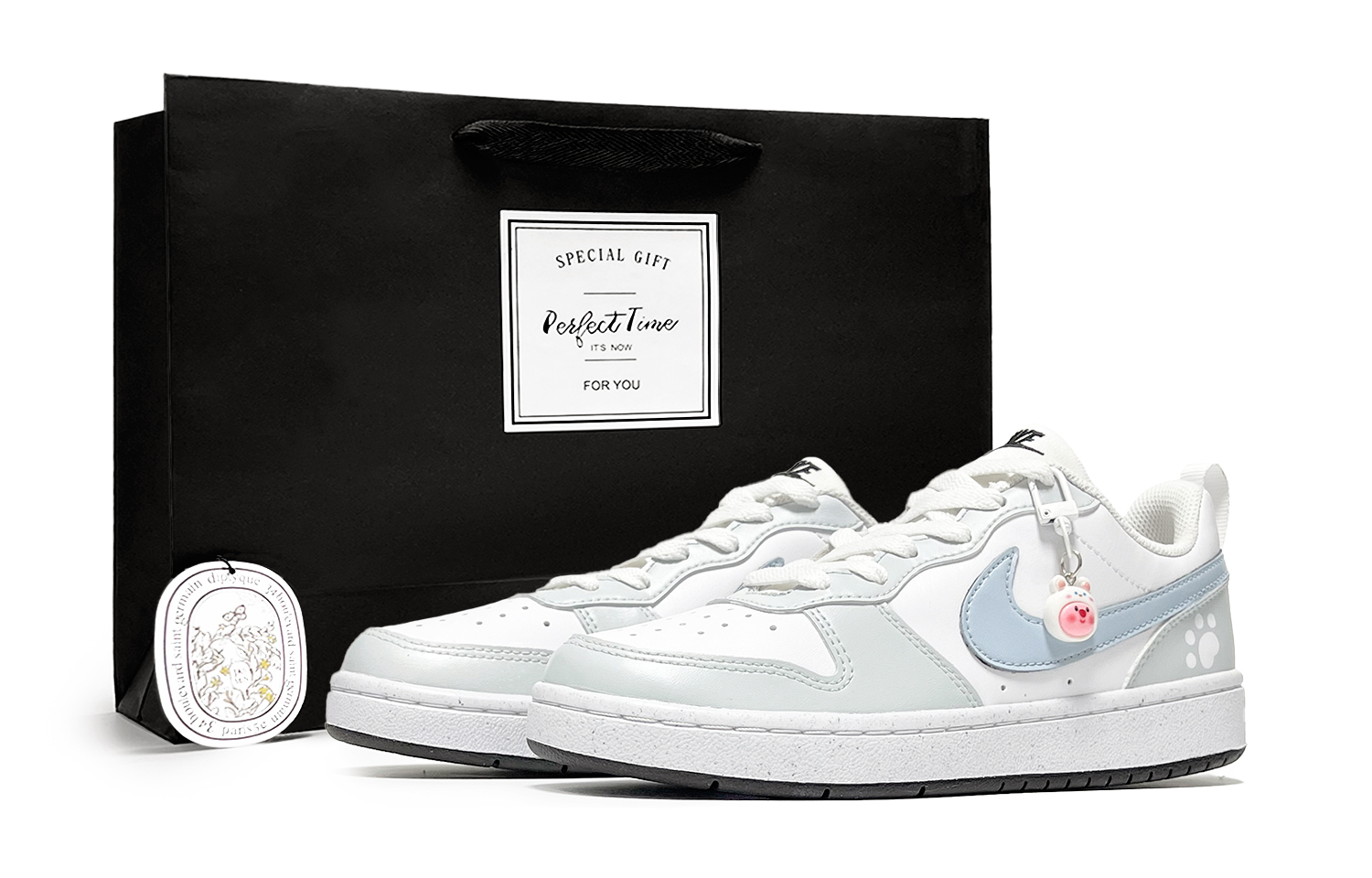 

Детские скейтерские кроссовки Court Borough для младших школьников Nike, белый