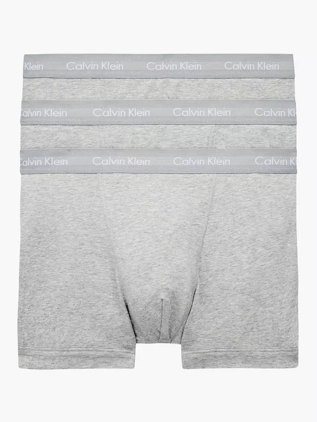 

Трусы Calvin Klein Regular Cotton Stretch 3 шт, цвет grey/heather