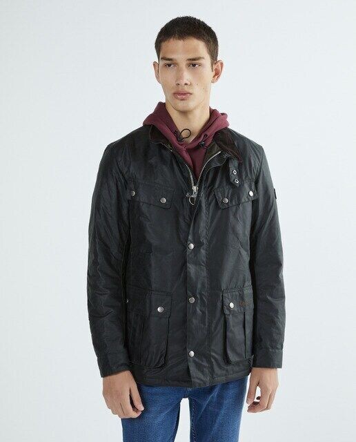 

Мужская куртка с карманами-книжками и застежкой-молнией Barbour International, темно-зеленый