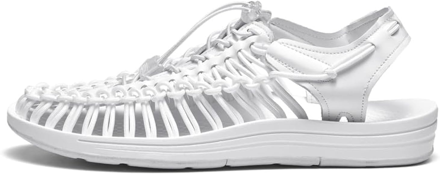 

Мужские спортивные сандалии из веревки, рыбацкая обувь, мужские ручные плетеные туфли, удобные и легкие пляжные сандалии из шнура Proptmina, белый