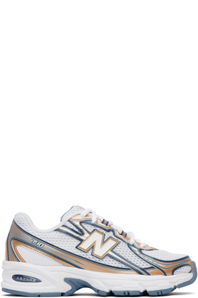 

Кроссовки 740 белого и бежевого цвета New Balance