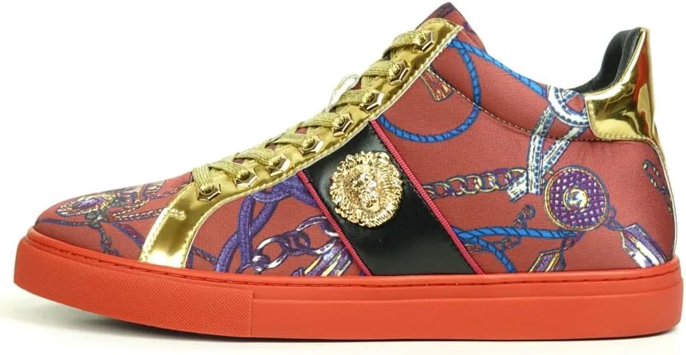 

Кроссовки с высокой шнуровкой FI-2385 Fiesso by Aurelio Garcia, красный