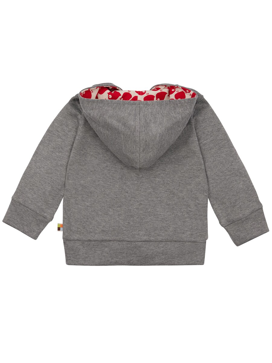 Толстовка с капюшоном на молнии loud + proud Leichte Kapuzenjacke aus Interlock, серый — фото 2